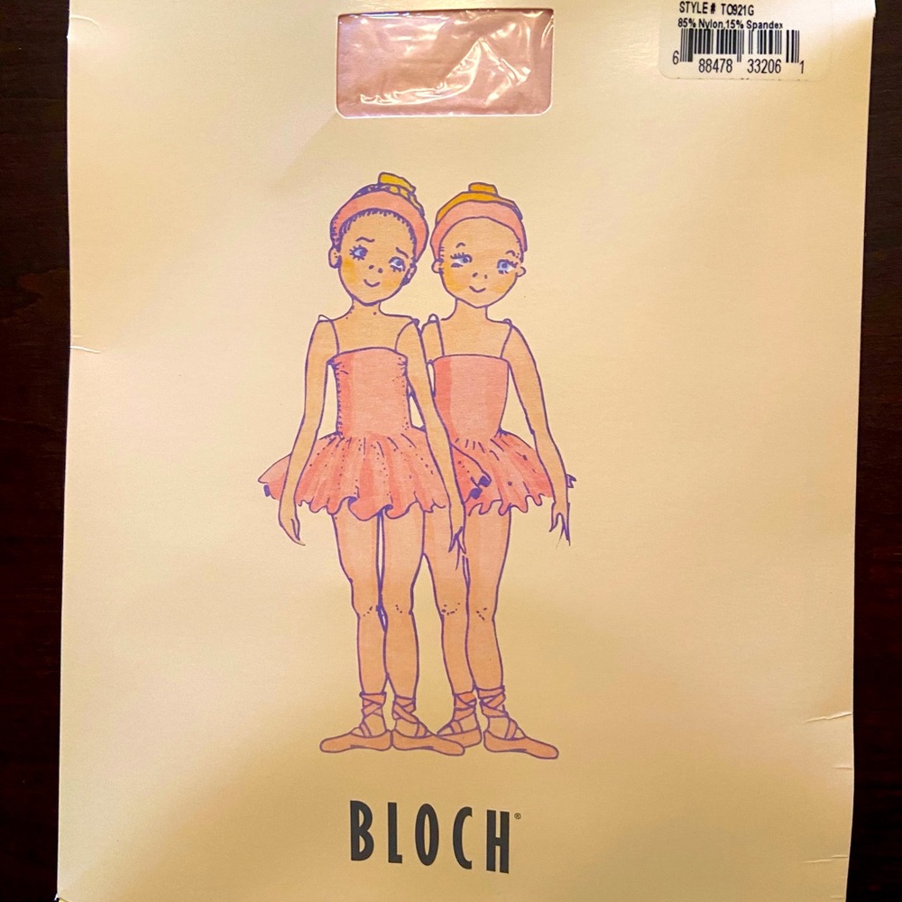 Bloch girls pink tights